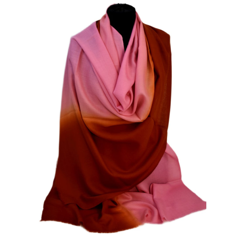 Esarfa Sal Casmir si Matase Naturala - Ombre 2 nuante -> Cod: CASMIRSILK5