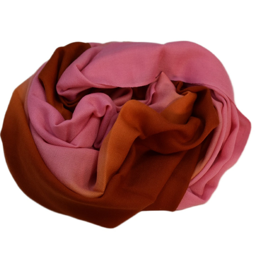 Esarfa Sal Casmir si Matase Naturala - Ombre 2 nuante -> Cod: CASMIRSILK5