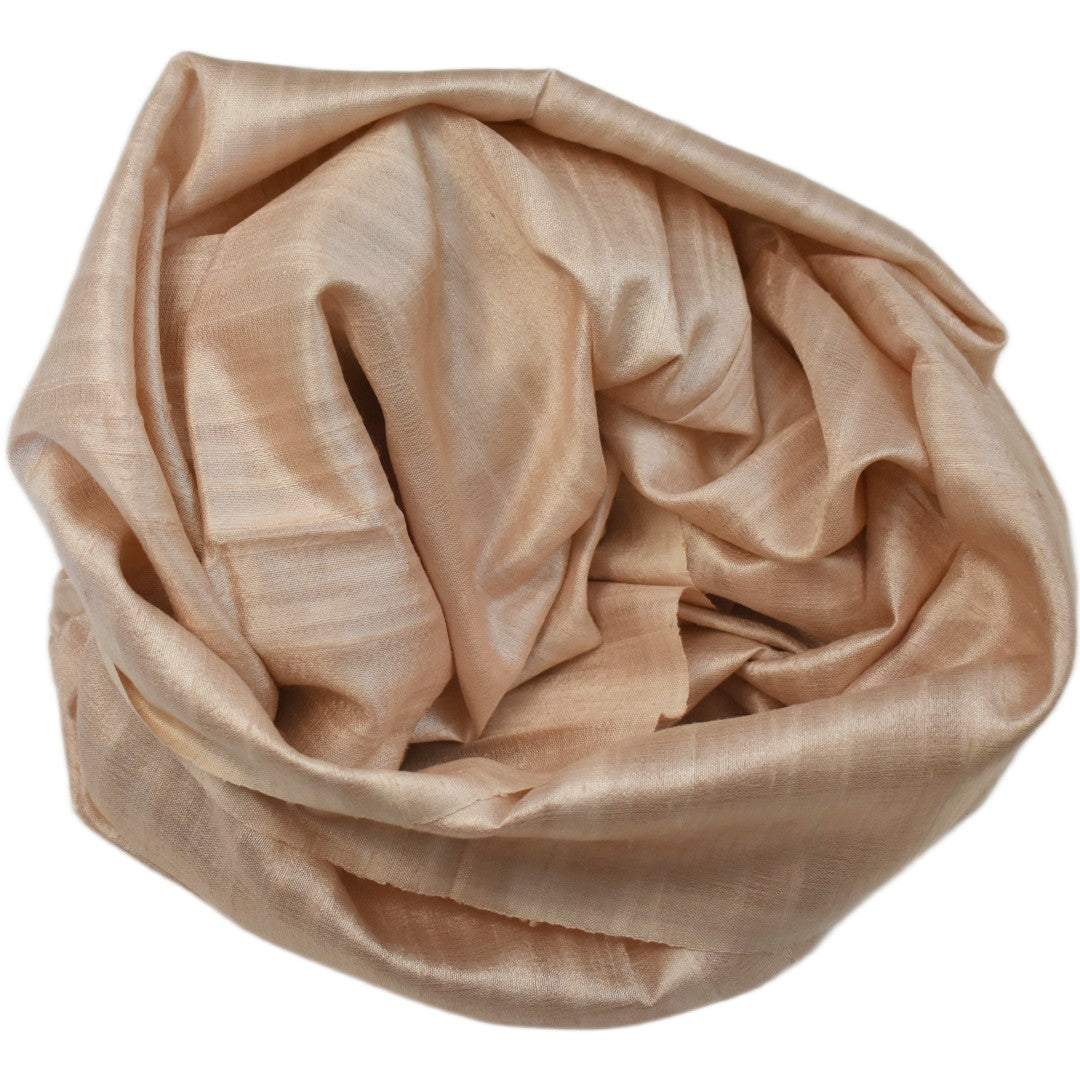 Esarfa-Sal din Matase Naturala Dupioni Raw Silk - Bej   -> Cod: DupioniPureSilk5