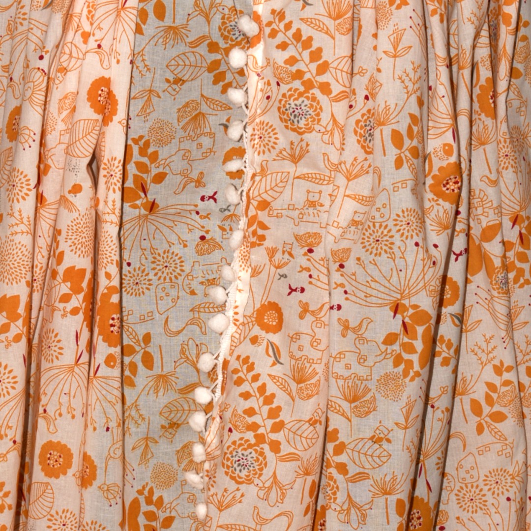 Pareo/ Sarong/ Esarfa de Plaja - 100% Bumbac cu Block printing -> Cod: Mulmul Cotton12