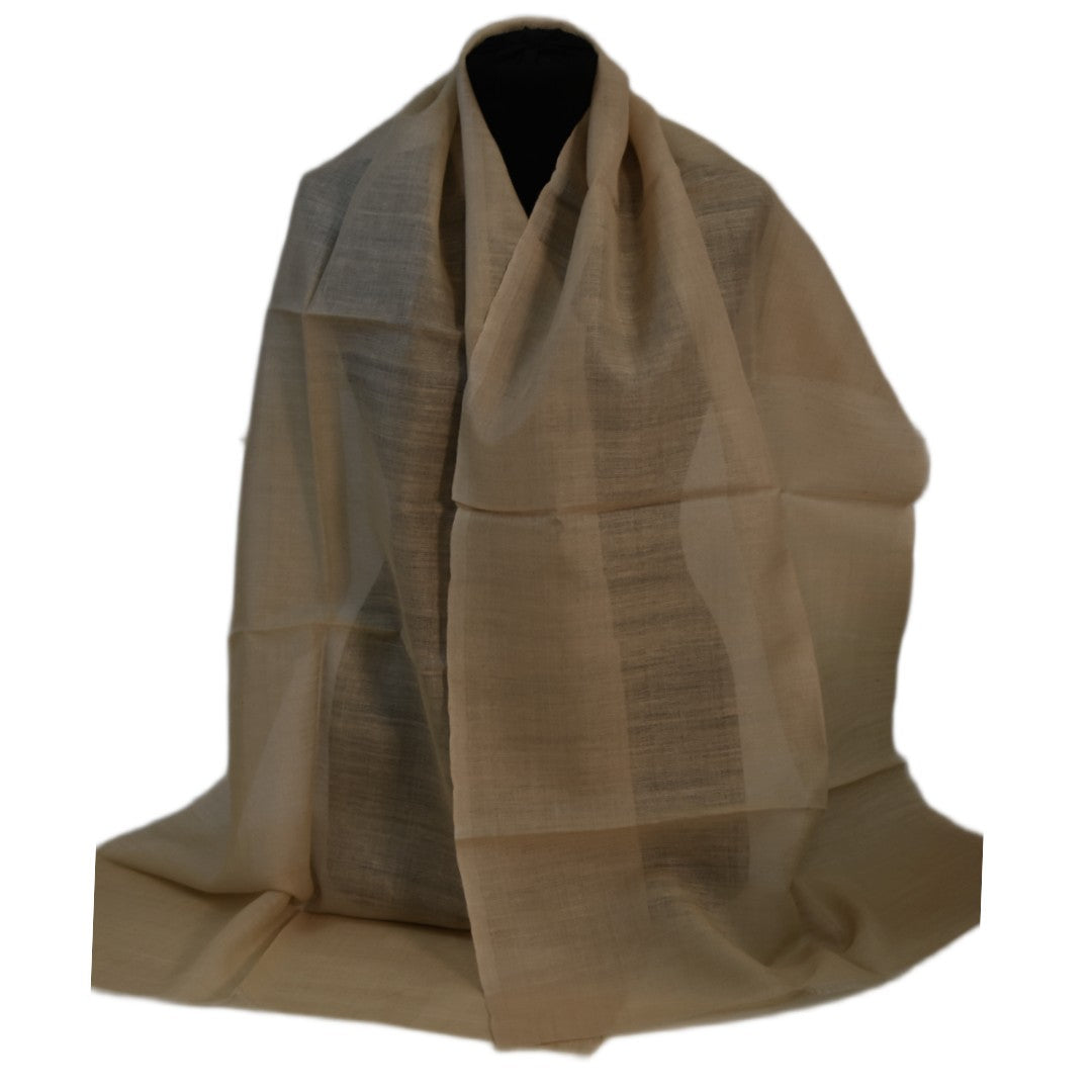 Esarfa-Sal din Matase Naturala Eri Muga Silk-> Natural Golden Beige -> Cod: ERIMUGASILK3