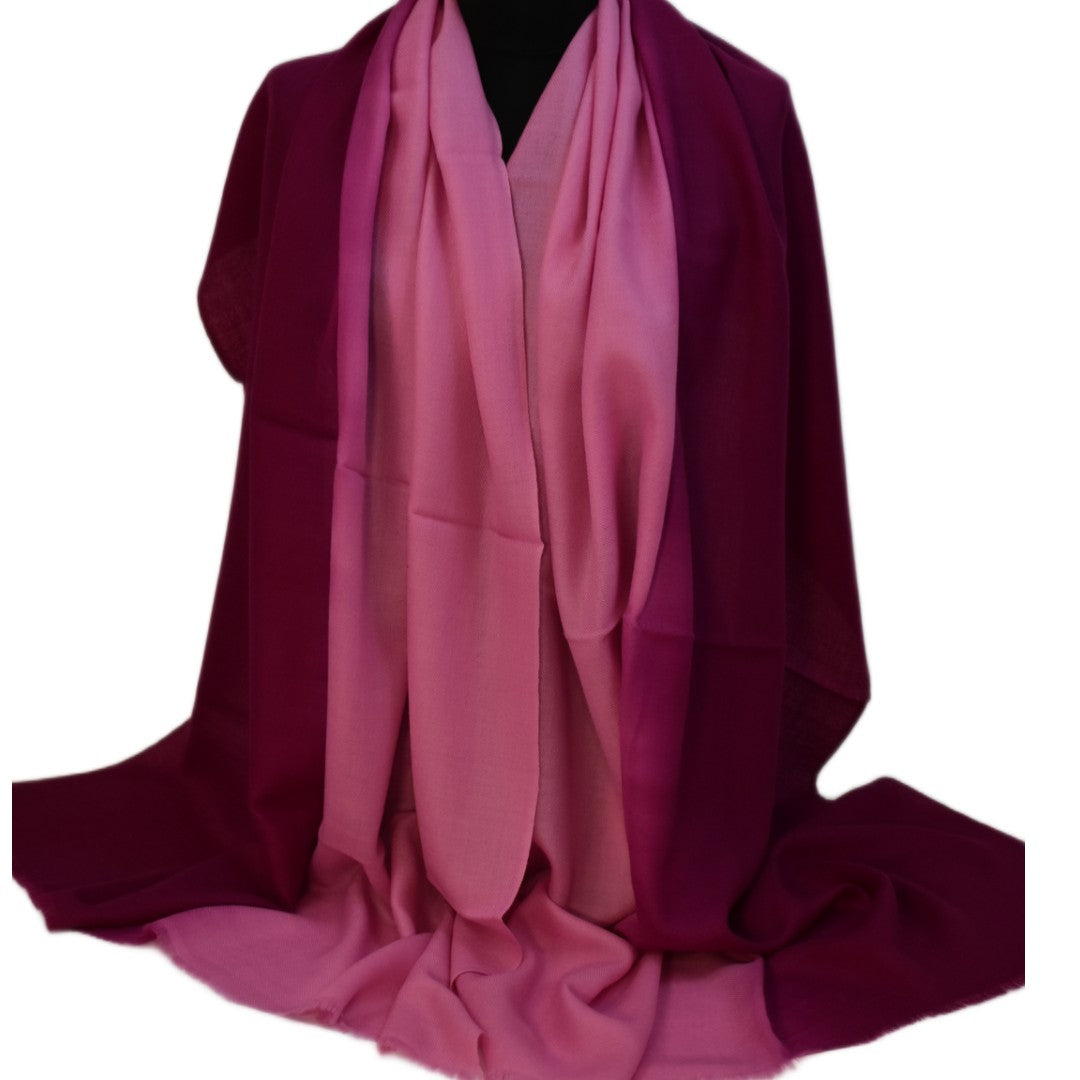 Esarfa Sal Casmir si Matase Naturala - Ombre 2 nuante -> Cod: CASMIRSILK7