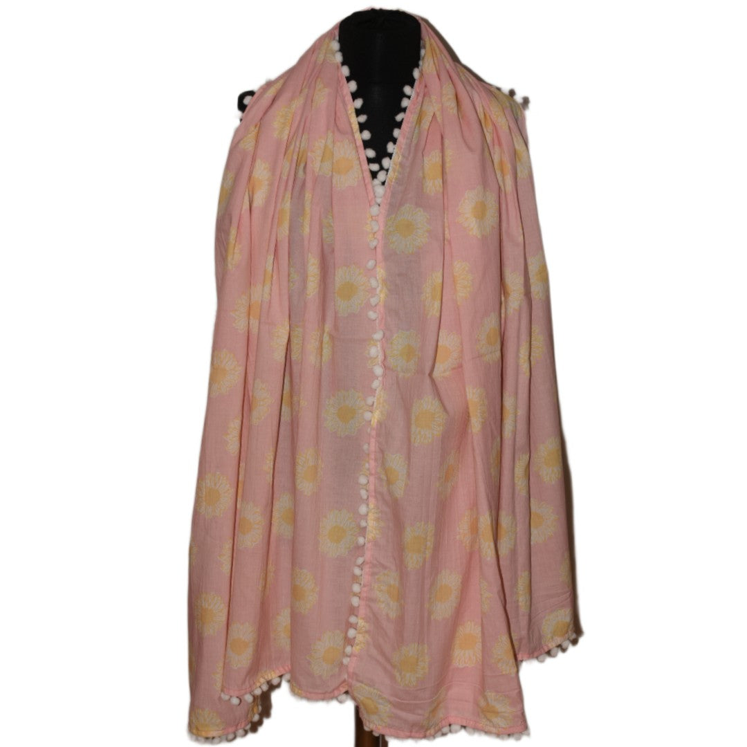 Pareo/ Sarong/ Esarfa de Plaja - 100% Bumbac cu Block printing -> Cod: Mulmul Cotton15