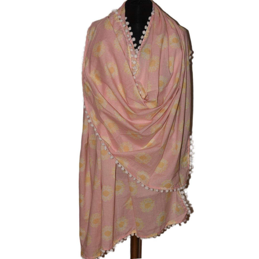 Pareo/ Sarong/ Esarfa de Plaja - 100% Bumbac cu Block printing -> Cod: Mulmul Cotton15
