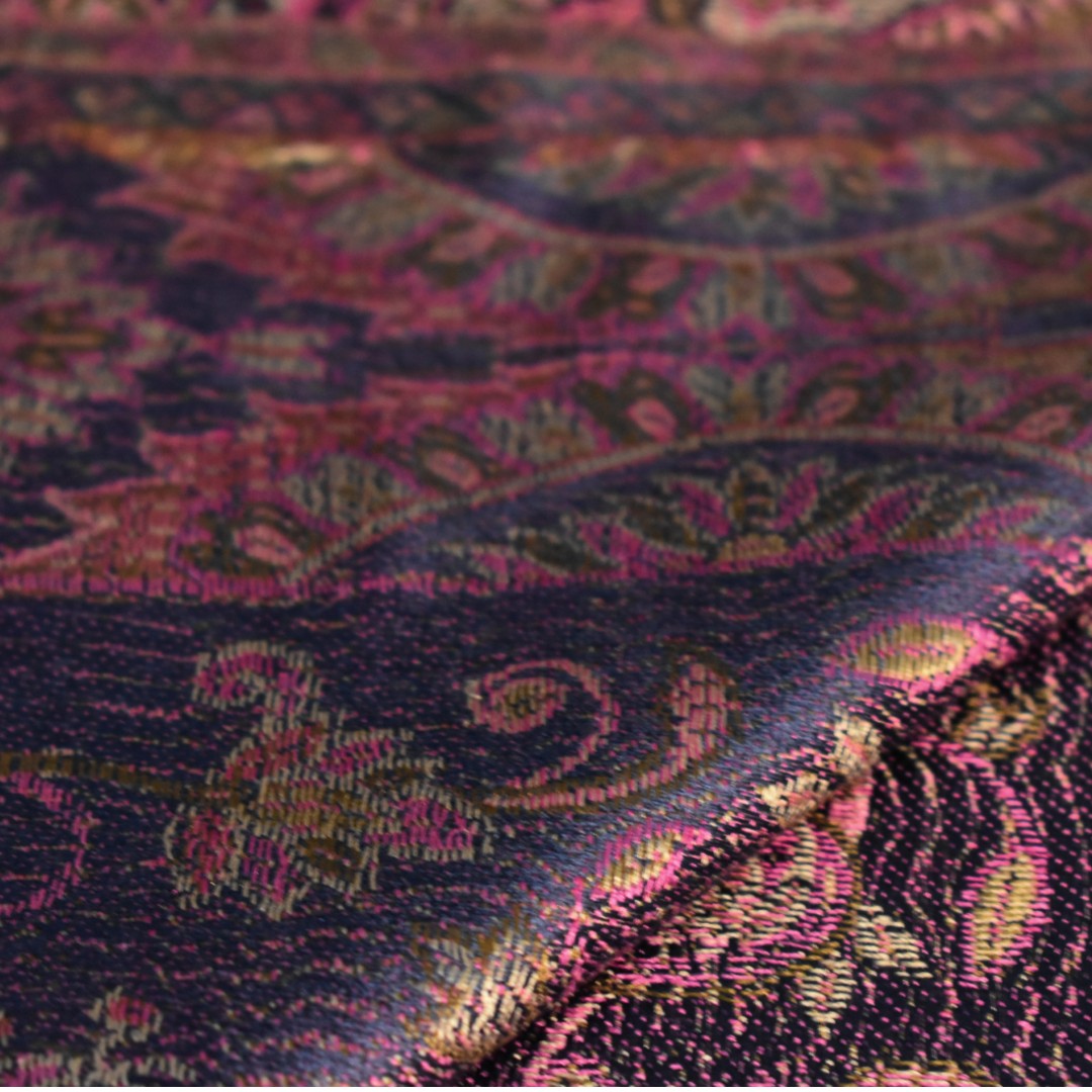 Șal Jamawar Premium din 100% Mătase Naturală – Heritage- Cod: NewSilkJamawar3
