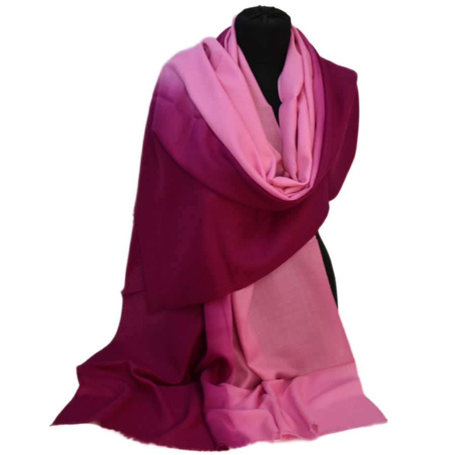 Esarfa Sal Casmir si Matase Naturala - Ombre 2 nuante -> Cod: CASMIRSILK7