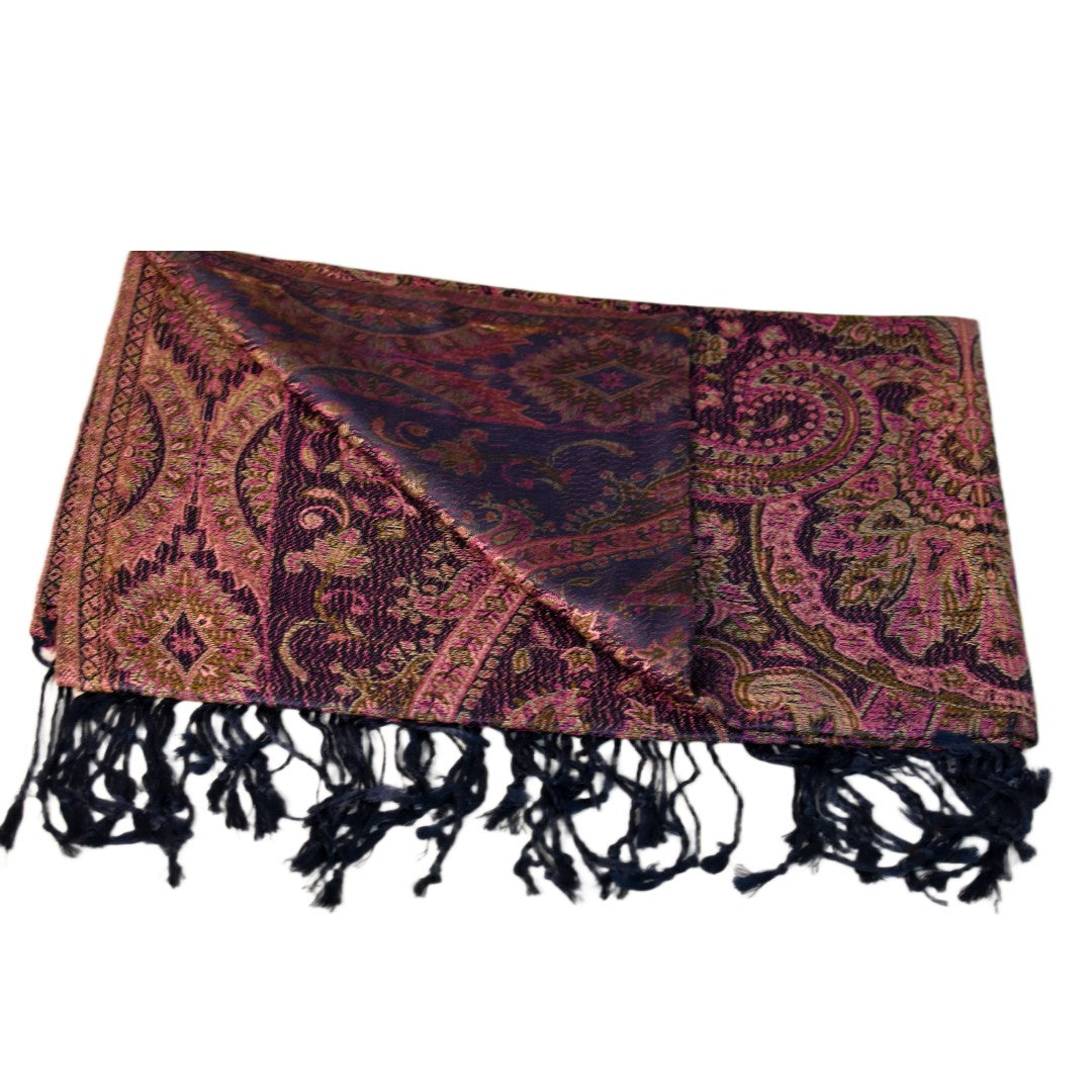 Șal Jamawar Premium din 100% Mătase Naturală – Heritage- Cod: NewSilkJamawar3