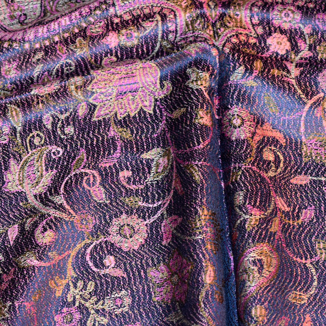 Șal Jamawar Premium din 100% Mătase Naturală – Heritage- Cod: NewSilkJamawar3