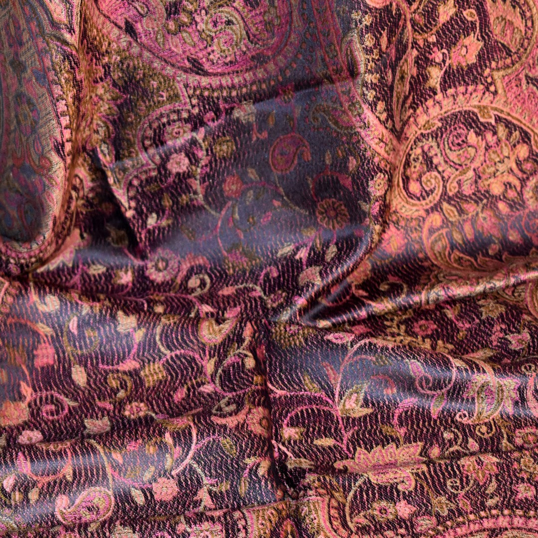 Șal Jamawar Premium din 100% Mătase Naturală – Heritage- Cod: NewSilkJamawar3