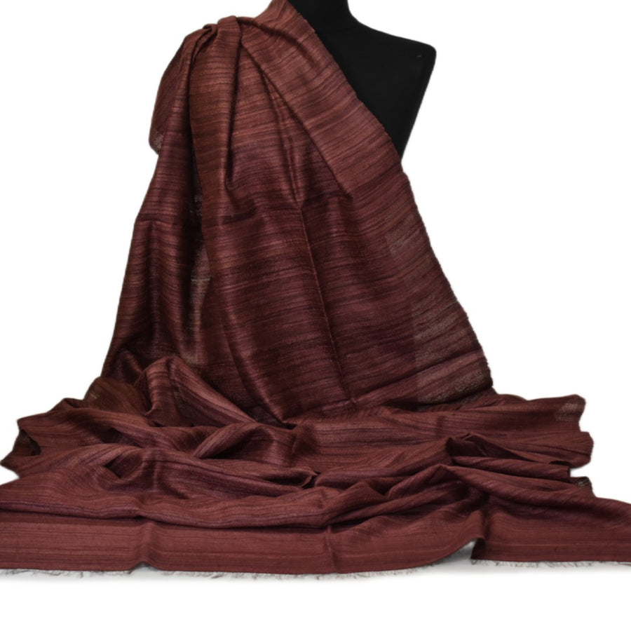 Sal tesut manual din 100% Matase Naturala Organica - Ghicha Tassar/Tussar Silk -> Cod: OrganicSilk12