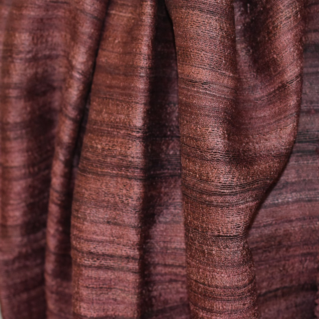 Sal tesut manual din 100% Matase Naturala Organica - Ghicha Tassar/Tussar Silk -> Cod: OrganicSilk12