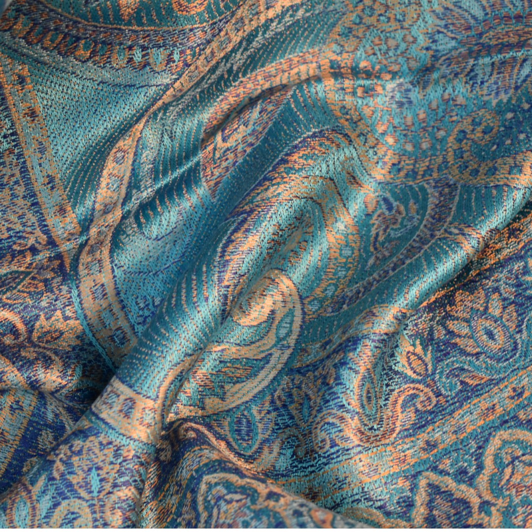 SAL Premium Jamawar din 100% Matase Naturala - Heritage -> Cod: PureSilkJamawar8