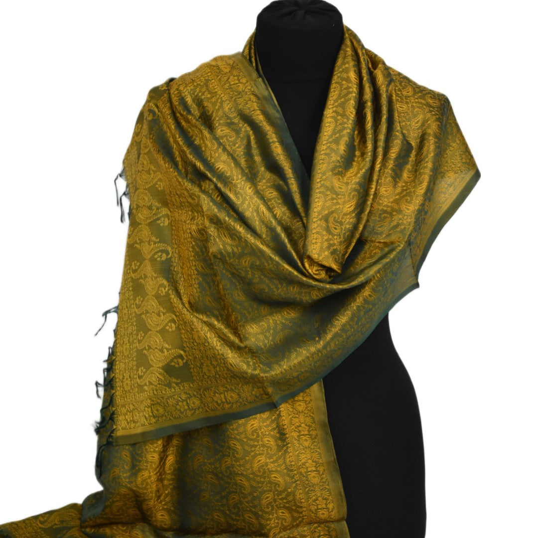 Eșarfă Premium din Mătase Naturală – Tesută Manual-> Cod: HANDMADE10