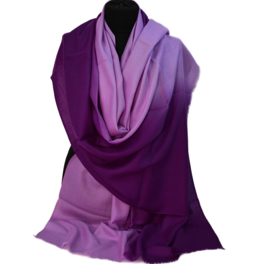 Esarfa Sal Casmir si Matase Naturala - Ombre 2 nuante -> Cod: CASMIRSILK9