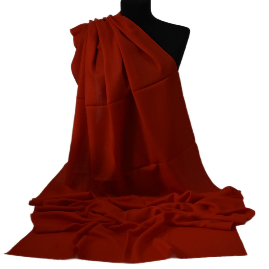 Esarfa Sal Casmir si Matase Naturala -Rosu de foc -> Cod: CASMIRSILK20