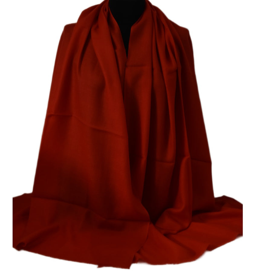 Esarfa Sal Casmir si Matase Naturala -Rosu de foc -> Cod: CASMIRSILK20