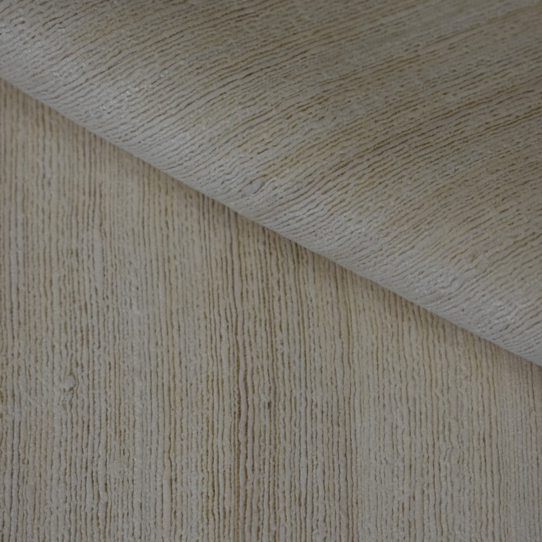 Sal tesut manual din 100% Matase Naturala Organica - Ghicha Tassar/Tussar Silk -> Ivory Alb- Cod: OrganicSilk14