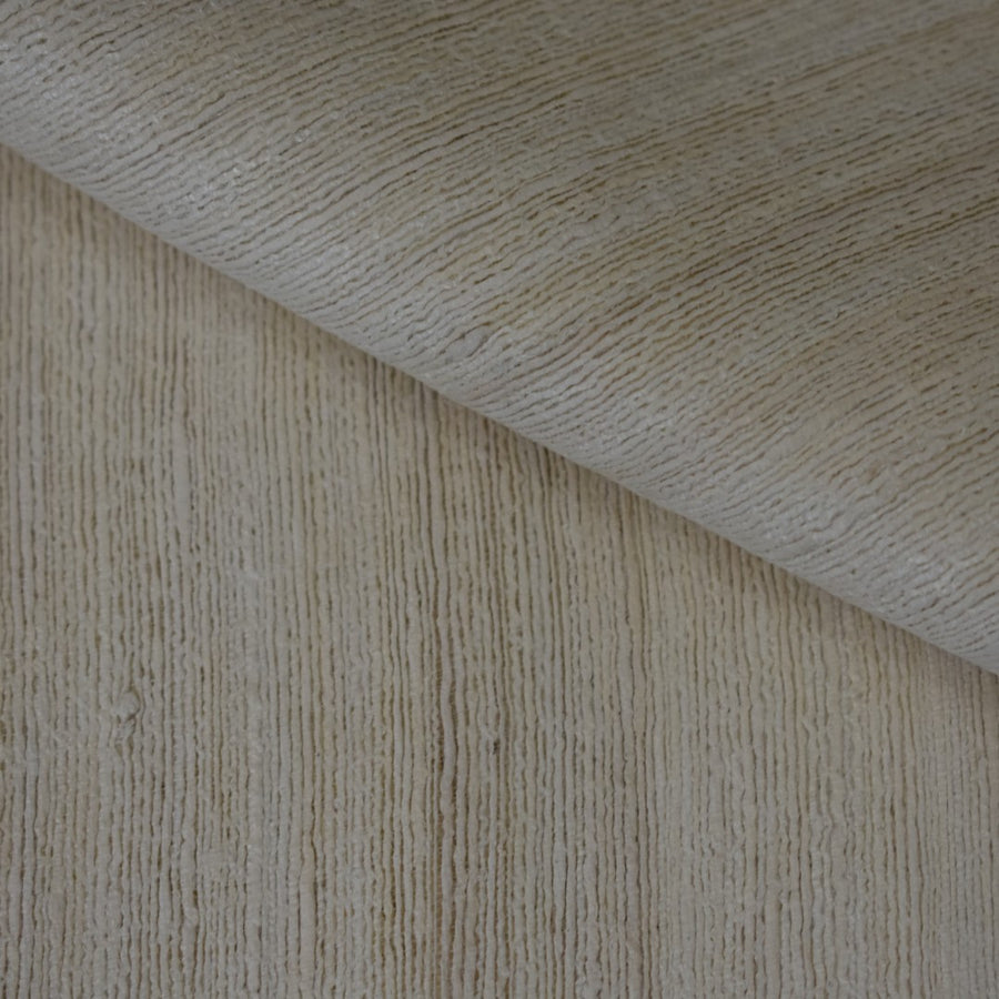 Sal tesut manual din 100% Matase Naturala Organica - Ghicha Tassar/Tussar Silk -> Ivory Alb- Cod: OrganicSilk14