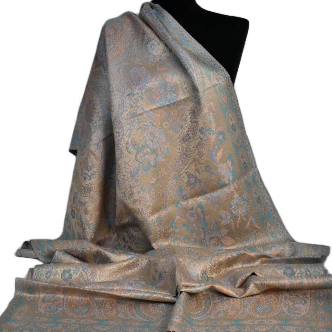 SAL Premium Jamawar din 100% Matase Naturala - Heritage -> Cod: NewPureSilkJamawar5