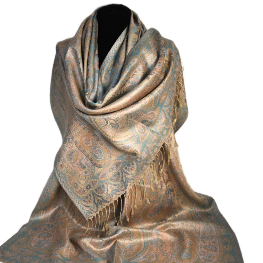 SAL Premium Jamawar din 100% Matase Naturala - Heritage -> Cod: NewPureSilkJamawar5