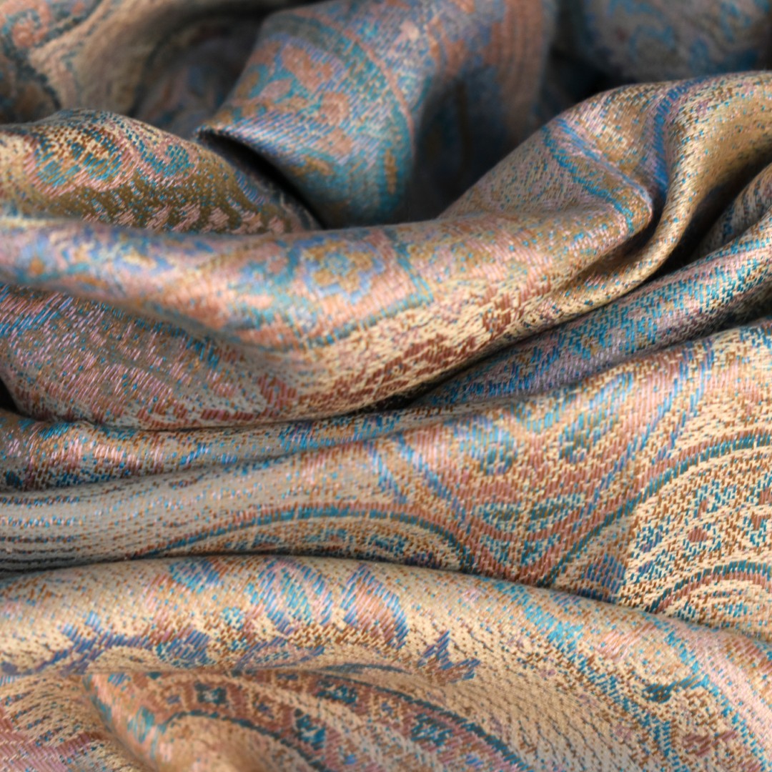 SAL Premium Jamawar din 100% Matase Naturala - Heritage -> Cod: NewPureSilkJamawar5