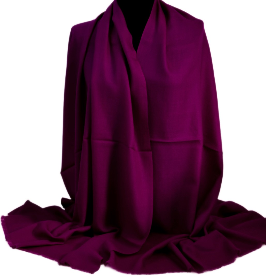 Esarfa Sal Casmir si Matase Naturala  -> Mov Magenta - Cod: CASMIRSILK18