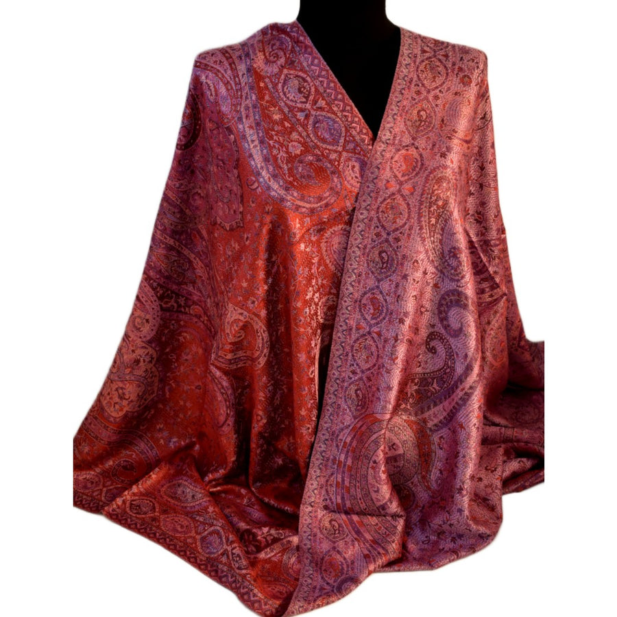 SAL Premium Jamawar din 100% Matase Naturala - Heritage -> Cod: PureSilkJamawar9