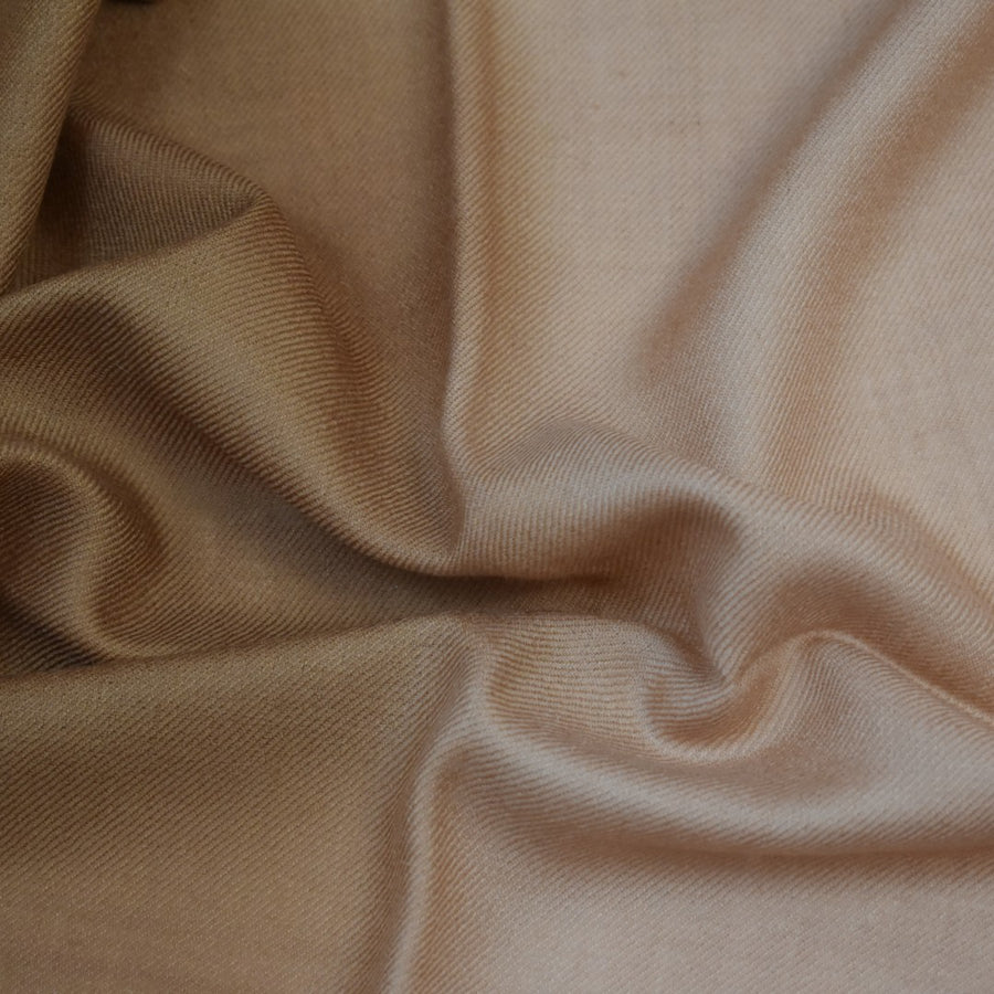 Esarfa Sal Casmir si Matase Naturala - Ombre 2 nuante Bej-Capucino -> Cod: CASMIRSILK12