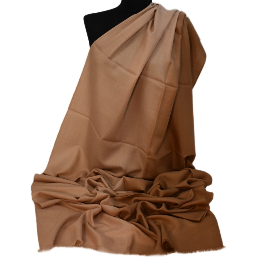 Esarfa Sal Casmir si Matase Naturala - Ombre 2 nuante Bej-Capucino -> Cod: CASMIRSILK12