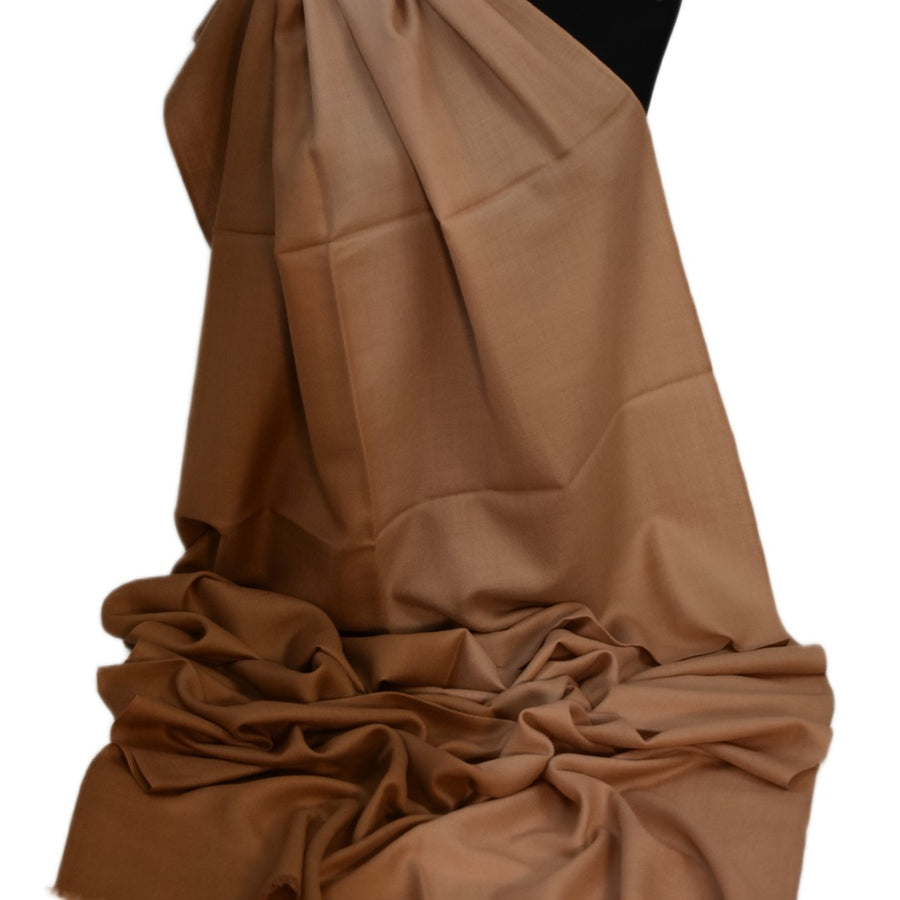 Esarfa Sal Casmir si Matase Naturala - Ombre 2 nuante Bej-Capucino -> Cod: CASMIRSILK12