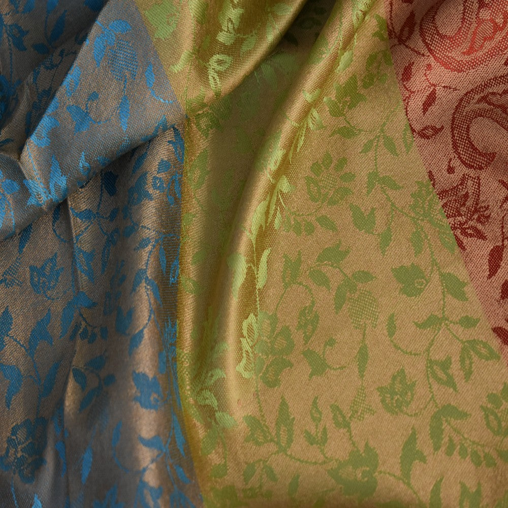 Sal Premium Jamawar din 100% Matase Naturala - Elegant si rafinat . Cod: NewJamawar6