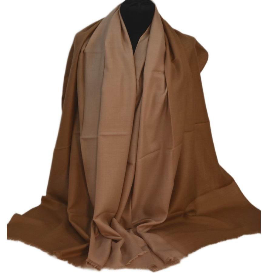 Esarfa Sal Casmir si Matase Naturala - Ombre 2 nuante Bej-Capucino -> Cod: CASMIRSILK12