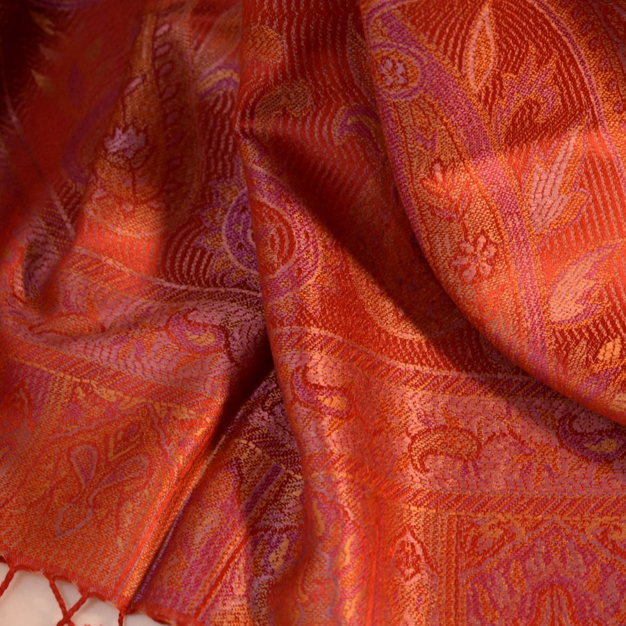 SAL Premium Jamawar din 100% Matase Naturala - Heritage -> Cod: PureSilkJamawar11