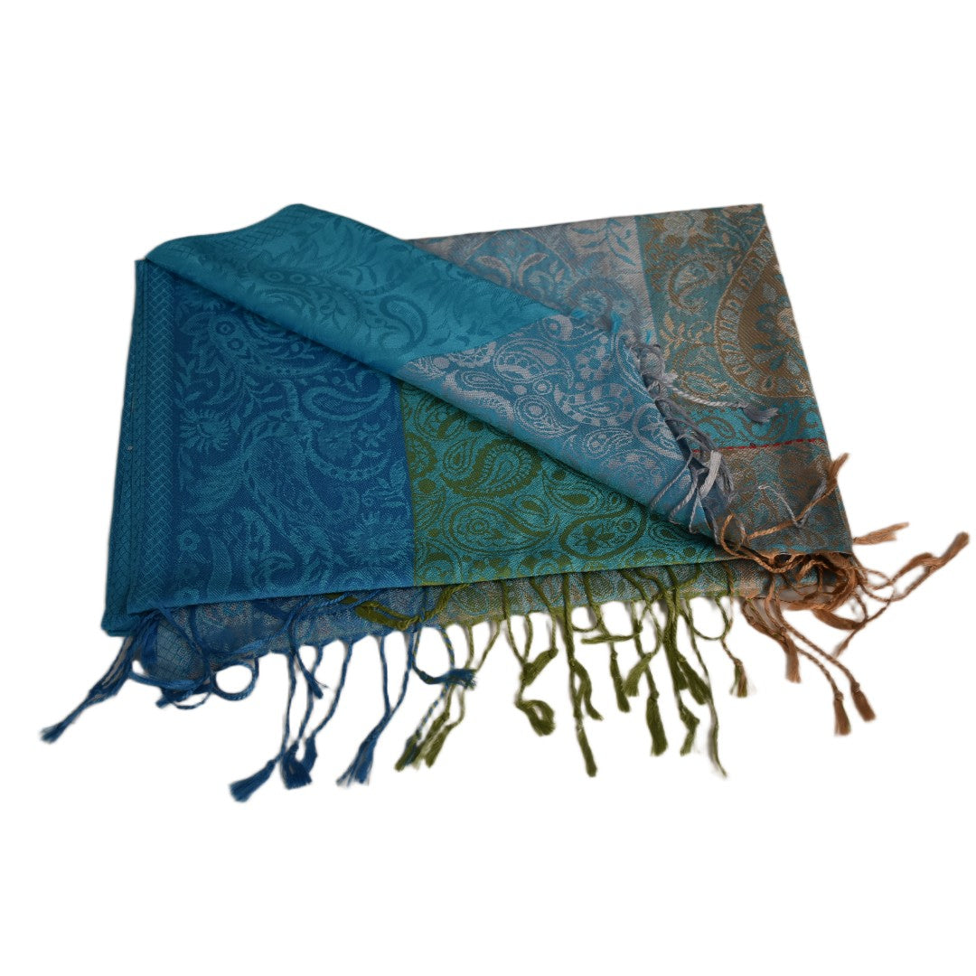 Sal Premium Jamawar din 100% Matase Naturala - Elegant si rafinat . Cod: NewJamawar7