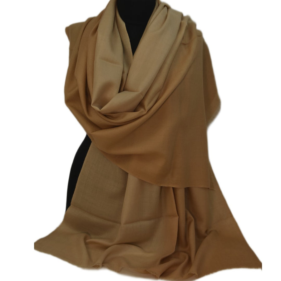 Esarfa Sal Casmir si Matase Naturala - Ombre 2 nuante Bej-Nude -> Cod: CASMIRSILK13