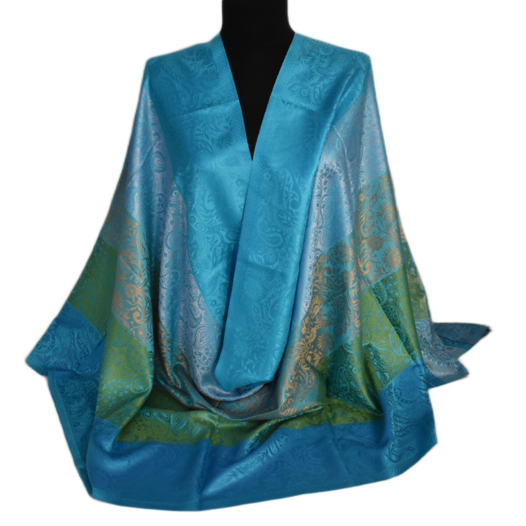 Sal Premium Jamawar din 100% Matase Naturala - Elegant si rafinat . Cod: NewJamawar7