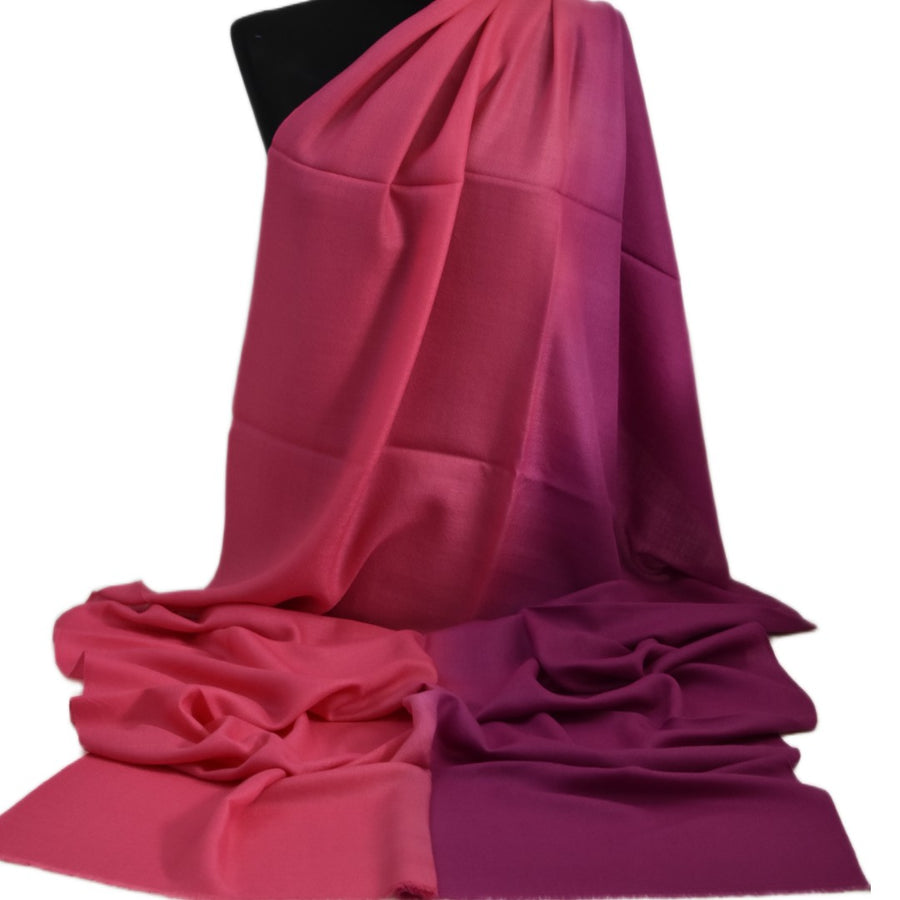 Esarfa Sal Casmir si Matase Naturala - Ombre 2 nuante -> Cod: CASMIRSILK16