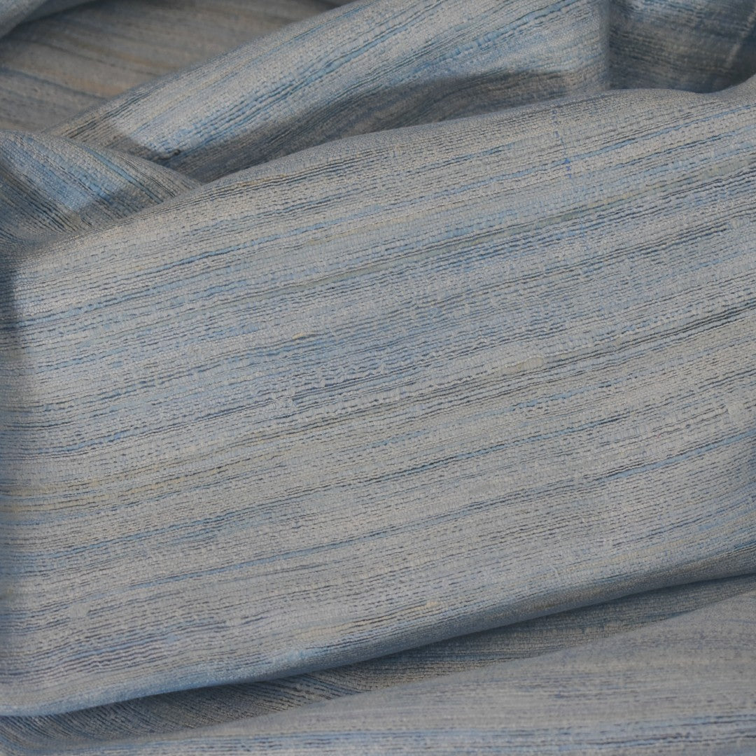 Sal tesut manual din 100% Matase Naturala Organica - Ghicha Tassar/Tussar Silk - Purple Blue -> Cod: BGHICHA3(..)