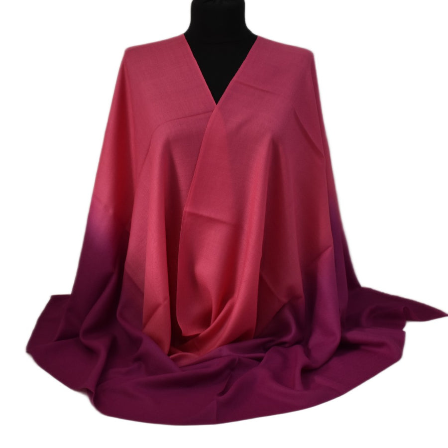 Esarfa Sal Casmir si Matase Naturala - Ombre 2 nuante -> Cod: CASMIRSILK16