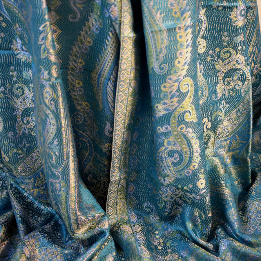 SAL Premium Jamawar din 100% Matase Naturala - Heritage -> Cod: PureSilkJamawar12