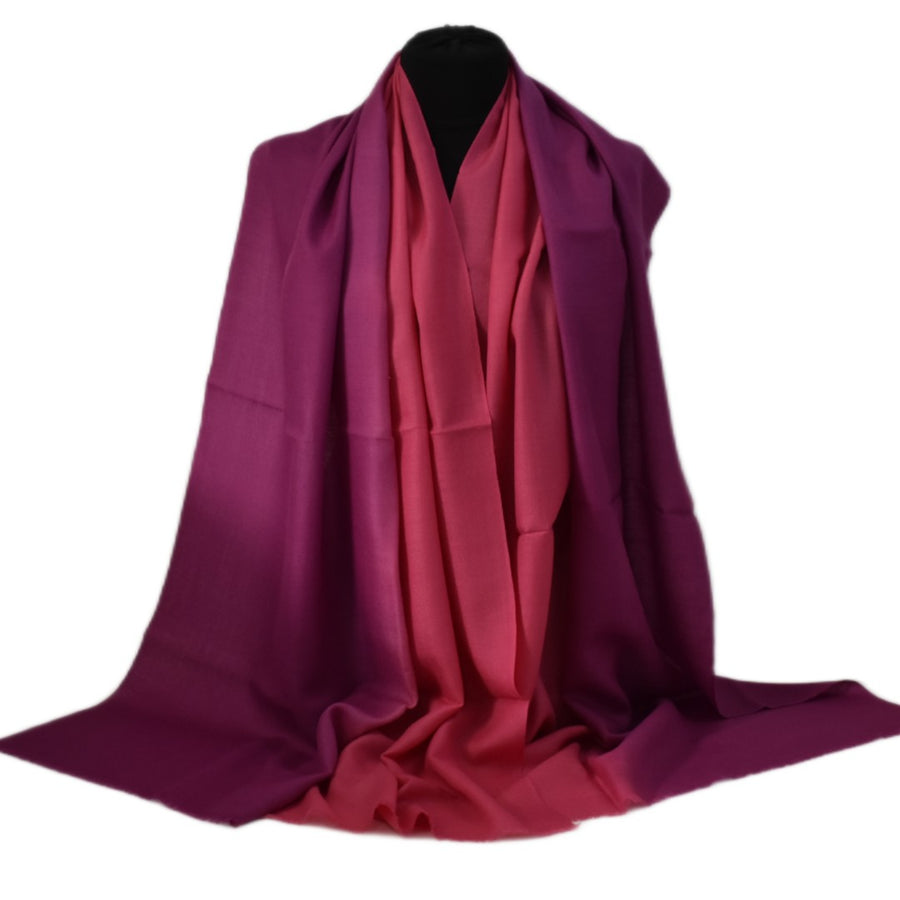 Esarfa Sal Casmir si Matase Naturala - Ombre 2 nuante -> Cod: CASMIRSILK16