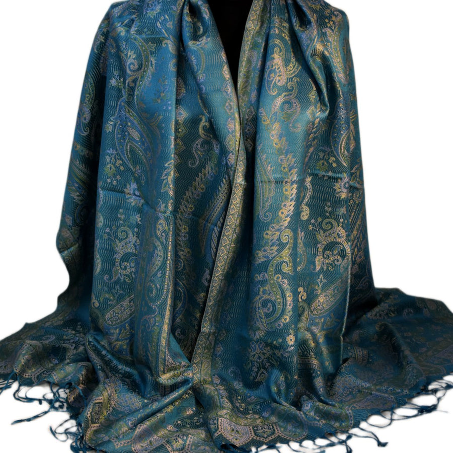 SAL Premium Jamawar din 100% Matase Naturala - Heritage -> Cod: PureSilkJamawar12