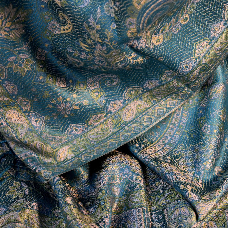 SAL Premium Jamawar din 100% Matase Naturala - Heritage -> Cod: PureSilkJamawar12