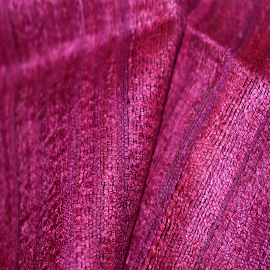 Sal tesut manual din 100% Matase Naturala Organica - Ghicha Tassar/Tussar Silk - Lilac Magenta ->RGhicha10 (...)