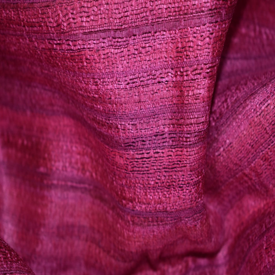 Sal tesut manual din 100% Matase Naturala Organica - Ghicha Tassar/Tussar Silk - Lilac Magenta ->RGhicha10 (...)