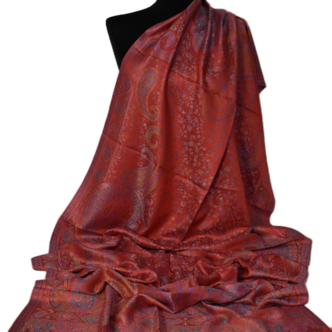Sal Premium Jamawar din 100% Matase Naturala - Elegant si rafinat . Cod: NewJamawar9