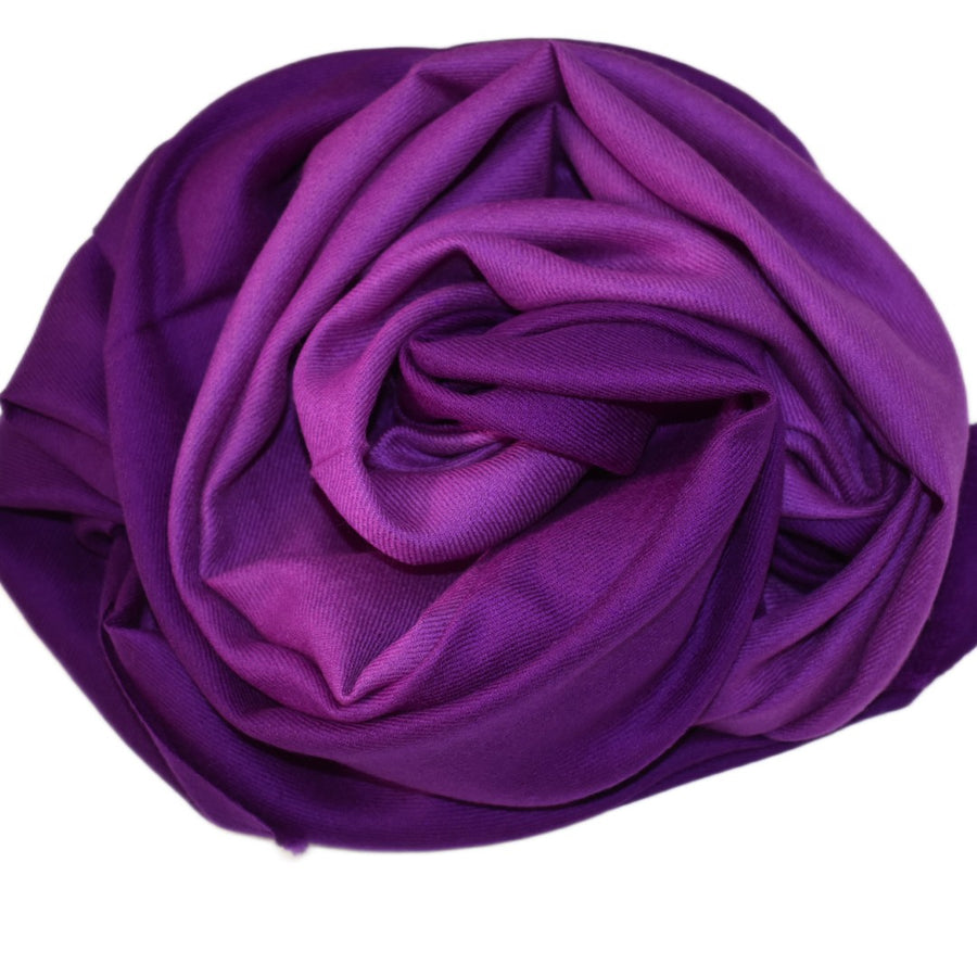 Esarfa Sal Casmir si Matase Naturala - Ombre 2 nuante -> Lilac&Lavander - Cod: CASMIRSILK21