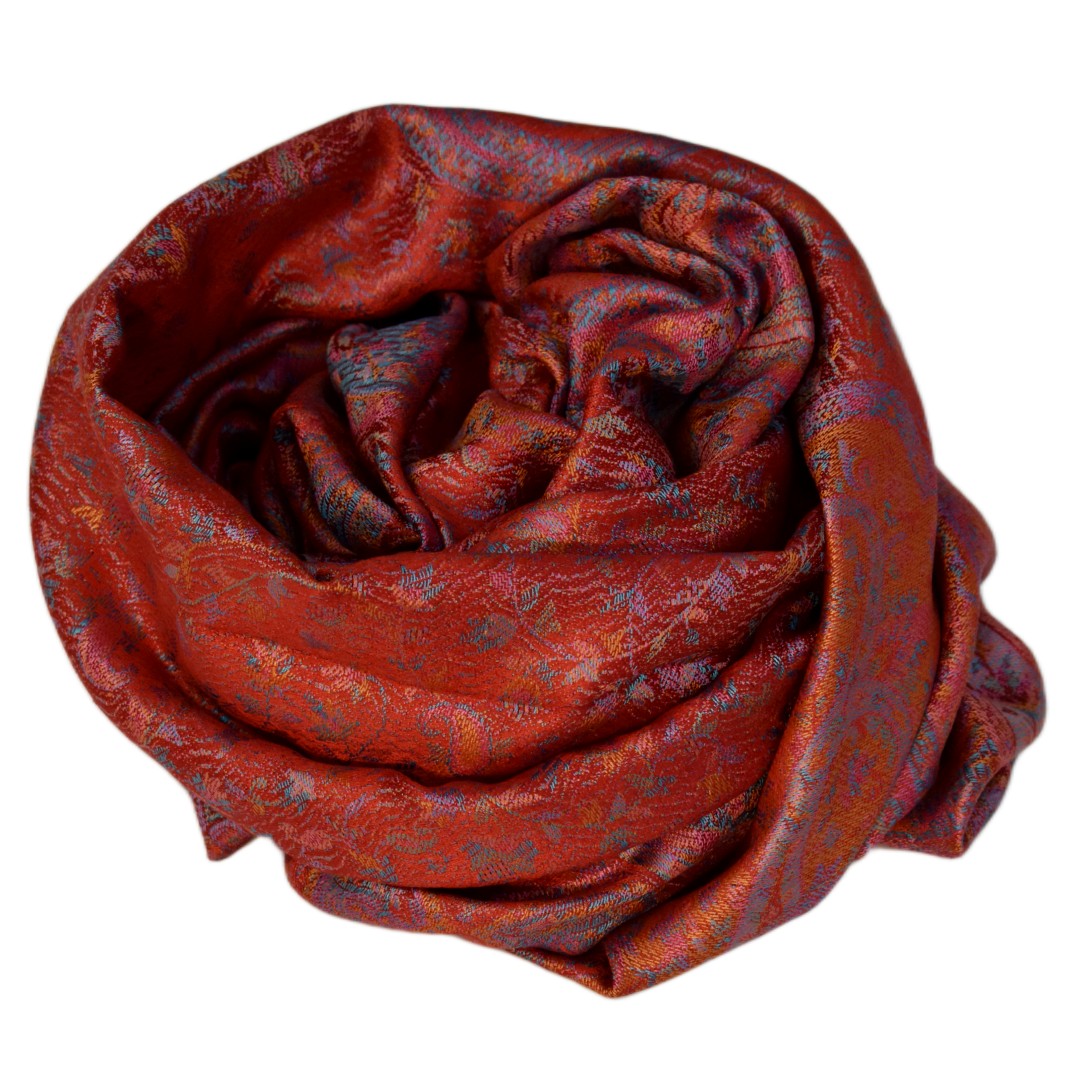 Sal Premium Jamawar din 100% Matase Naturala - Elegant si rafinat . Cod: NewJamawar9