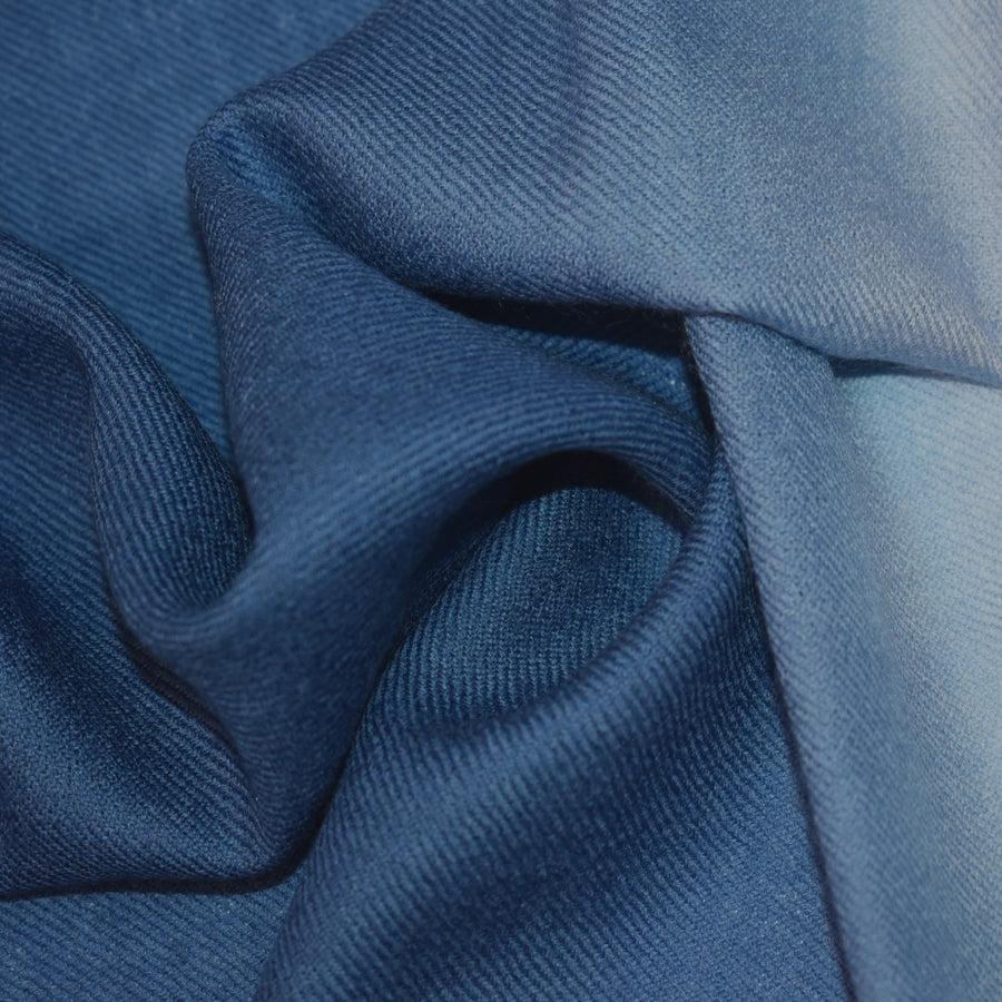 Esarfa Sal Casmir si Matase Naturala - Ombre 2 nuante -> Navy Blue - Cod: CASMIRSILK22