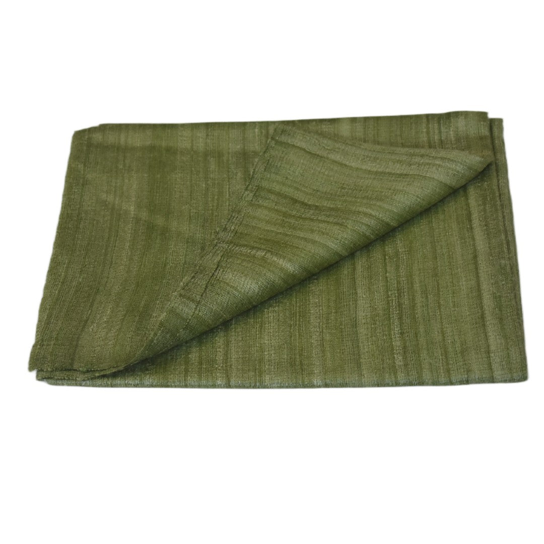 Sal tesut manual din 100% Matase Naturala Organica - Ghicha Tassar/Tussar Silk - Lime Green -> Cod:GhichaApril1